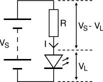 формула для расчёта светодиодного резистора